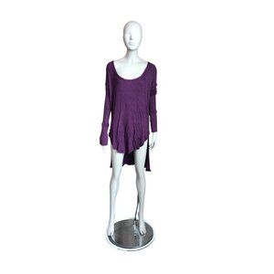 Free People Purple Long Sleeve Tunic Top